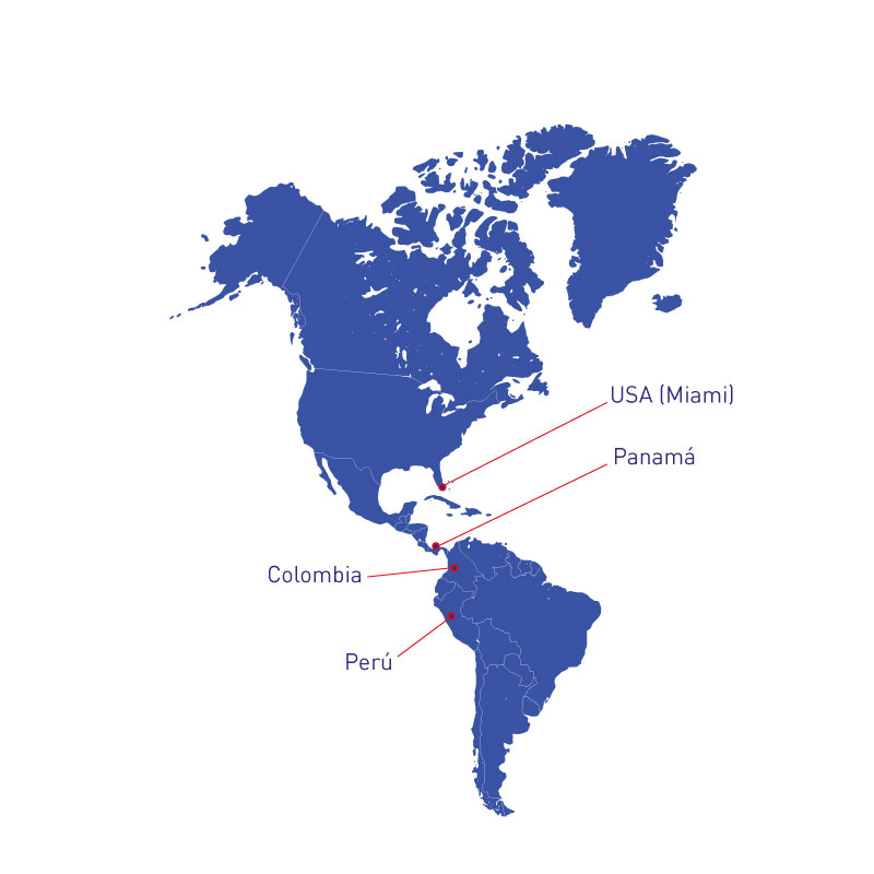 imagen Mapa Países, P.A. PERU S.A.C.